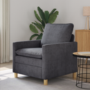 vidaXL Kanapé Sötétszürke 76 x 81 x 87,5 cm Poliészter
