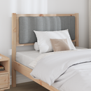 vidaXL Kárpitozott fejtámla fejtámlával Barna 90 cm Tömör fenyőfa