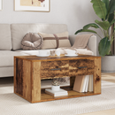vidaXL Dohányzóasztal fiókkal Öreg fa 80 x 50 x 40 cm Faanyag