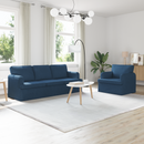 vidaXL Kanapé Szett 2 pcs Kék 201 x 80 x 85 cm szövet