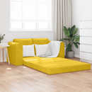 vidaXL Kanapéágy Sárga 148 x 71 x 83 cm Bársony