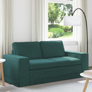 vidaXL Kanapé Sötétzöld 182 x 80 x 82 cm szövet