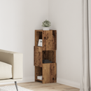 vidaXL Sarokszekrény Öreg fa 25,5x25x80cm Faanyag