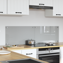 vidaXL Konyhai hátfal 2 pcs Világosszürke 70 x 40 cm edzett üveg