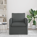 vidaXL Kanapé Sötétszürke 75 x 82 x 85 cm szövet