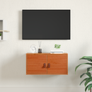 vidaXL Fali Szekrény Faggyú barna 60 x 30 x 30 cm Tömör fenyőfa