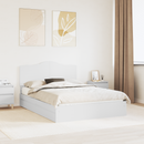 vidaXL Tárolós Ágy fejtámlával fiókkal Fehér 140 x 190 cm Faanyag