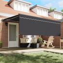 vidaXL Napernyő keret Sárga és Fehér 350 x 250 cm