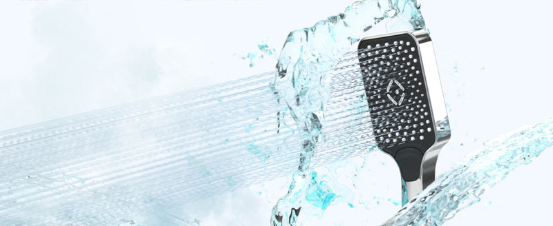 Caldo Freddo Zuhanyrendszer - CSAPTELEPPEL - szögletes - fejzuhany, zuhanyfej, gégecső - KRÓM