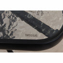 Étkezőasztal, edzett üveg/acél, DEMAT