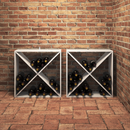 vidaXL Borágas 2 pcs Fehér 62 x 25 x 62 cm Tömör fenyőfa