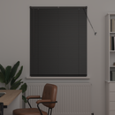 vidaXL Zsalugáter Redőnyök Fekete 175 x 105 cm Alumínium