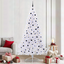 vidaXL Mű karácsonyfa 300 LED-del állvánnyal Fehér 240 cm PVC és Acél