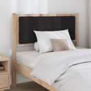 vidaXL Kárpitozott fejtámla fejtámlával Barna 90 cm Tömör fenyőfa