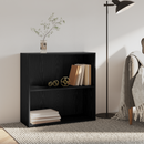 vidaXL Könyvespolc Fekete tölgy 80 x 30 x 76,5 cm Faanyag