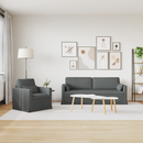 vidaXL Kanapé Szett 2 pcs Sötétszürke 198 x 78 x 80 cm szövet