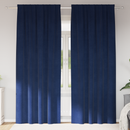 vidaXL Sötétítő függönyök 2 pcs Sötét kék 140 x 225 cm Bársony
