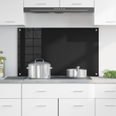 vidaXL Konyhai hátfal Fekete 100 x 60 cm edzett üveg