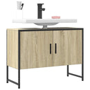 vidaXL sonoma tölgy szerelt fa fürdőszobai mosdószekrény 80x33x60 cm