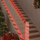 vidaXL Kötél világítás 2400 LED-del Piros 100 m PVC