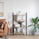 vidaXL Könyvespolc Sonoma tölgy 75 x 30 x 123,5 cm Faanyag