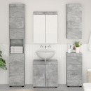 vidaXL Fürdőszoba bútor szett TULUM 5 pcs Beton Szürke 60 x 34 x 63 cm