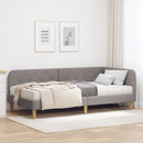 vidaXL Sarokágy keret Tópszínű 90 x 200 cm szövet