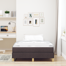 vidaXL Boxrugós ágy matracmal Sötét Barna 120 x 190 cm szövet