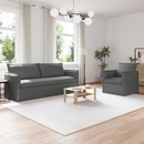 vidaXL Kanapé Szett 2 pcs Sötétszürke 196 x 82 x 85 cm Szövet