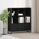 vidaXL Könyvespolc 2 pcs Fekete tölgy 99,5 x 30 x 108 cm Faanyag