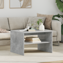 vidaXL Dohányzóasztal Beton Szürke 60 x 50 x 40 cm Faanyag