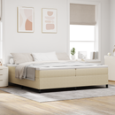 vidaXL Boxrugós ágy Szürke zöld 200 x 200 cm Bársonyos szövet
