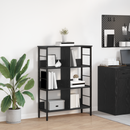vidaXL Könyvespolc Fekete tölgy 82 x 32 x 112 cm Faanyag