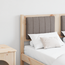 vidaXL Kárpitozott fejtámla fejtámlával Barna 120 cm Tömör fenyőfa