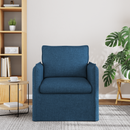 vidaXL Kanapé Kék 75 x 82 x 85 cm szövet