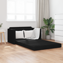 vidaXL Kanapéágy 110cm Fekete szövet