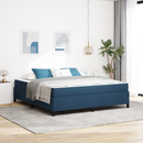 vidaXL Boxrugós ágy Kék 180 x 200 cm szövet
