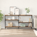 vidaXL Konzolasztal polcokkal Öreg fa 150 x 29 x 76,5 cm Faanyag