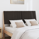 vidaXL Kárpitozott fejtámla Fekete 140 cm Tömör fenyőfa
