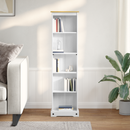 vidaXL Könyvszekrény Fehér 46 x 20 x 170 cm Tömör fenyőfa