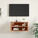 vidaXL Fali Szekrény Faggyú barna 60 x 30 x 30 cm Tömör fenyőfa