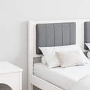 vidaXL Kárpitozott fejtámla fejtámlával Fehér 120 cm Tömör fenyőfa