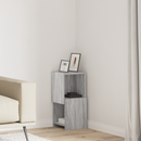 vidaXL Sarokszekrény Szürke Sonoma 25,5x25x55cm Faanyag