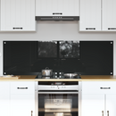 vidaXL Konyhai hátfal 2 pcs Fekete 80 x 50 cm edzett üveg