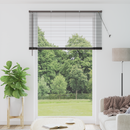 vidaXL Zsalugáter Redőnyök Fekete 220 x 140 cm Alumínium