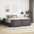 vidaXL Ágykeret matracmal Szürke 200 x 200 cm szövet