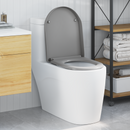 vidaXL WC ülőke Szürke 49 x 36 x 4 cm Duroplast