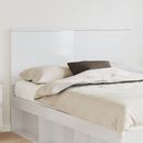 vidaXL Fejtámla Fényes Fehér 100 cm Mérnöki fa