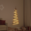 vidaXL Karácsonyfa 50 LED-del Természetes 120 cm tömör kőrisfa