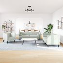 vidaXL Nappali Kanapé 3 pcs Világosszürke 194 x 74,5 x 70,5 cm Bársony